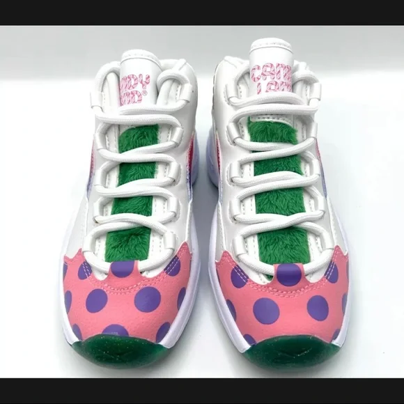 REEBOK HASBRO X QUESTION MID CANDY LAND LITTLE KIDS BASKETBALL SHOES SIZE 12 WHI - Picture 2 of 5